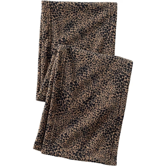 Lands End AnyWeather Fleece Scarf - Leopard - Picture 1 of 2